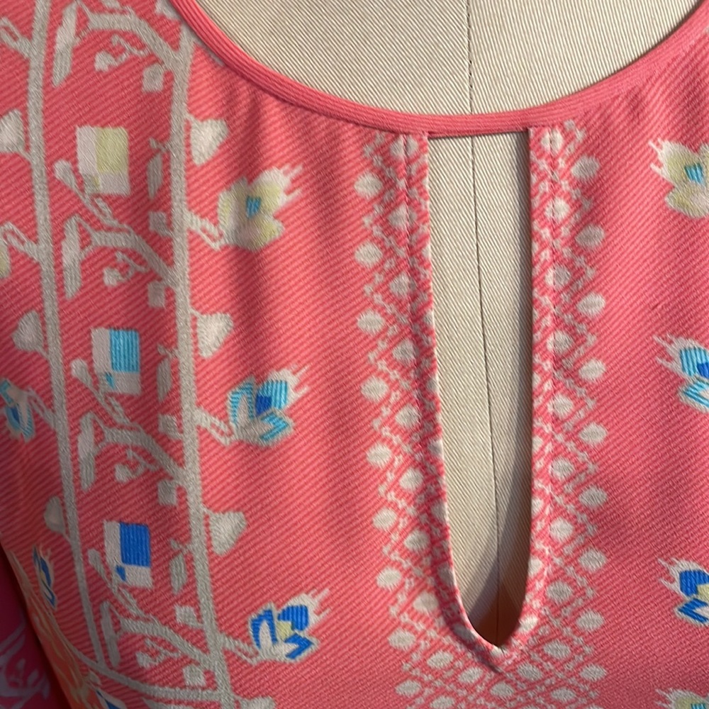 NWOT BCBGMaxAzria Peach Floral Dress - Picture 4 of 11